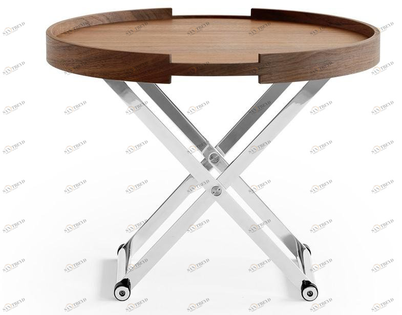 ManifestoDesign Журнальный столик из орехового дерева с подносом sun-id-1512677
