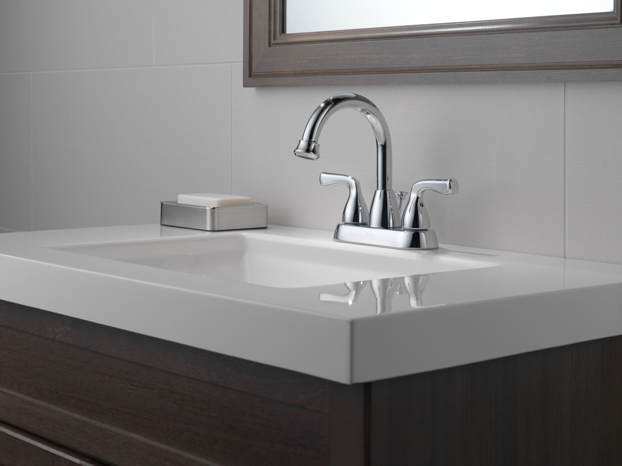 25911LF Смеситель для ванной комнаты с двумя ручками Delta Faucet DELTA Хром - Вид №4