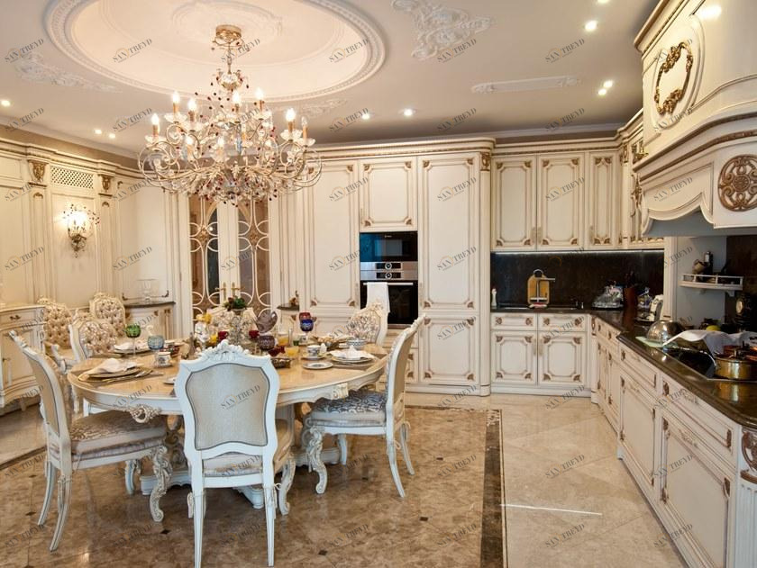 Martini Interiors Лакированная кухня на заказ с ручками Sogno sun-id-1510919