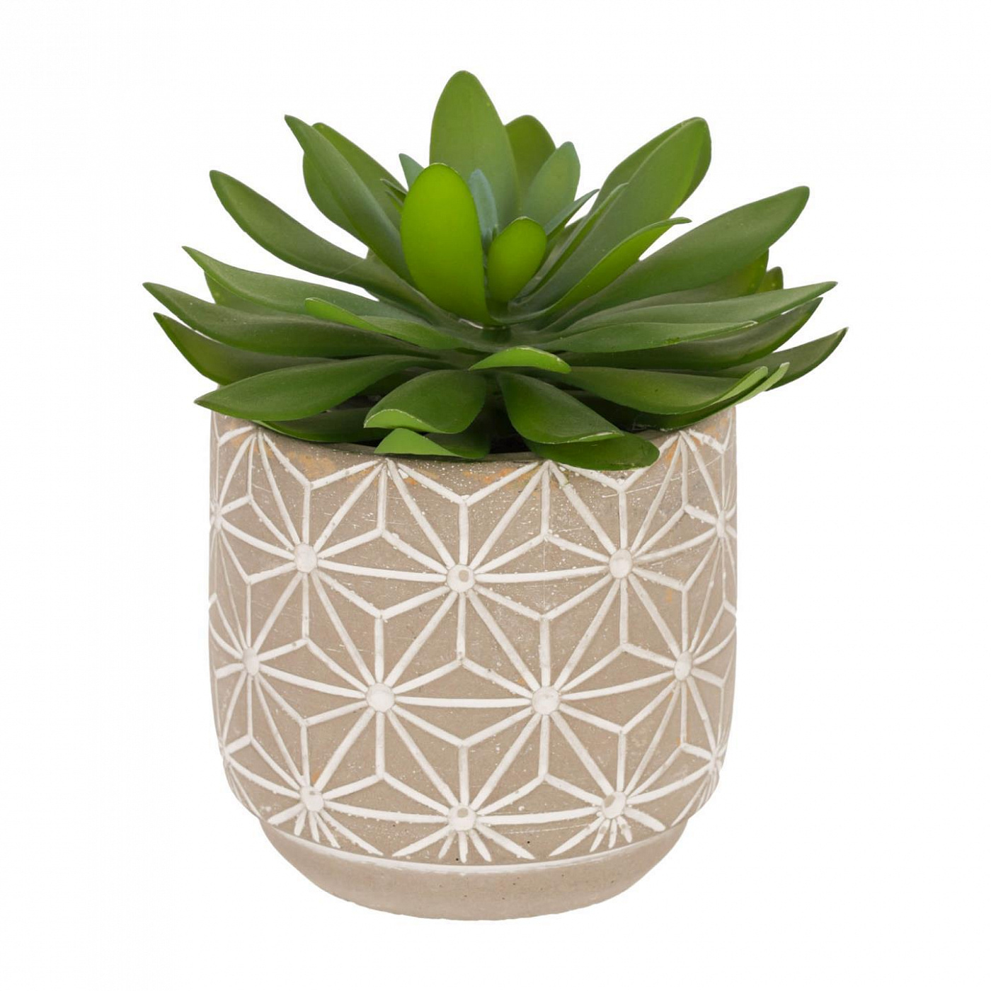 081756 Flower Искусственный кактус в цементном горшке 23.7 см La Forma Cactus