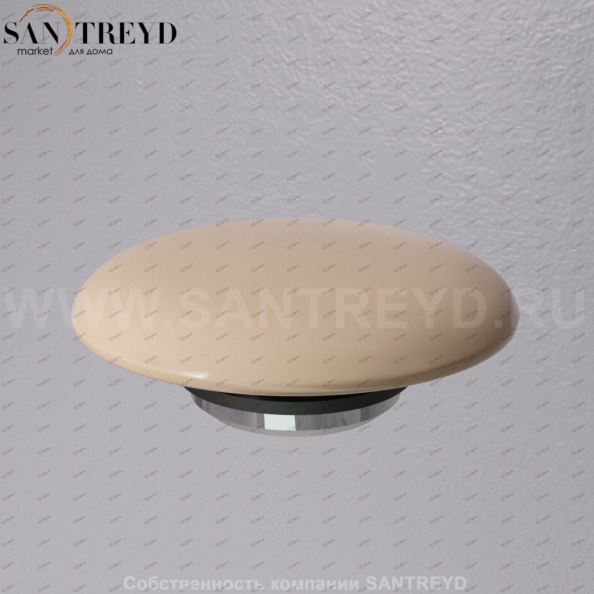 A037VX.110 Донный клапан с керамической накладкой проточный A. e. T. Italia RICAMBI Бежевый глянцевый AeT ITALIA