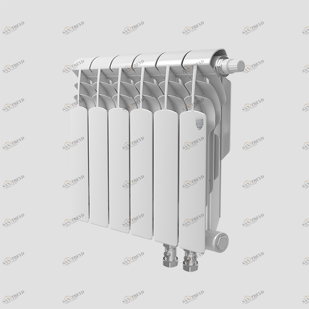 Биметаллический радиатор с нижним правым подключением Vittoria 350 VD - 10 секций Royal Thermo sun-id-645970