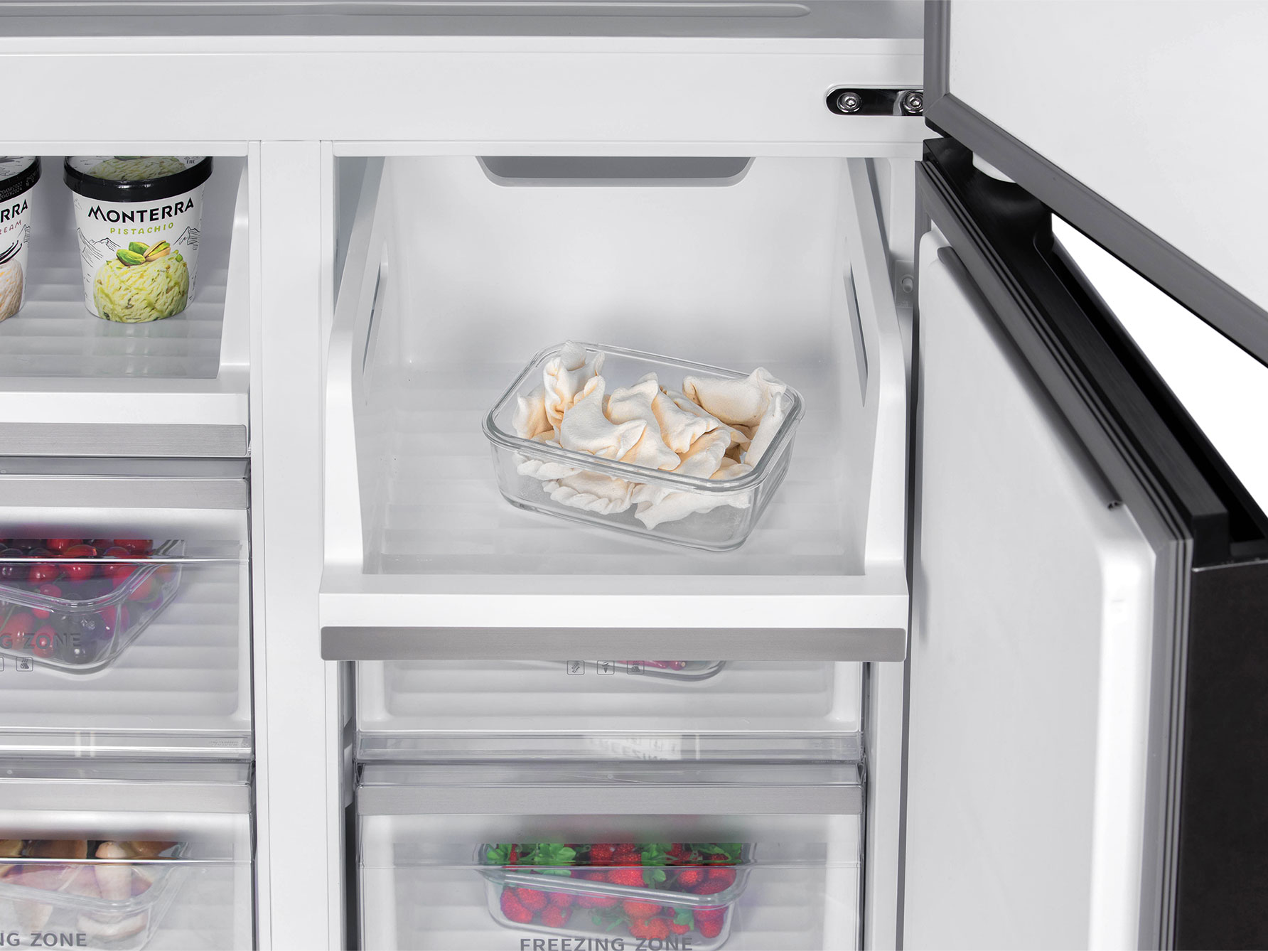 9168750 Холодильник многодверный   HIBERG RFQ-600DX NFGW inverter белый STDN-0134165 - Вид №10