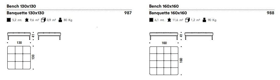 Мягкая скамья MOROSO модернист ARCH-00106351 - Вид №4