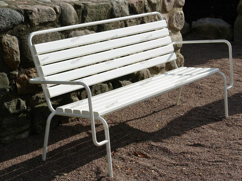 Nola Industrier Скамья из стали со спинкой Tuben sun-id-1401257