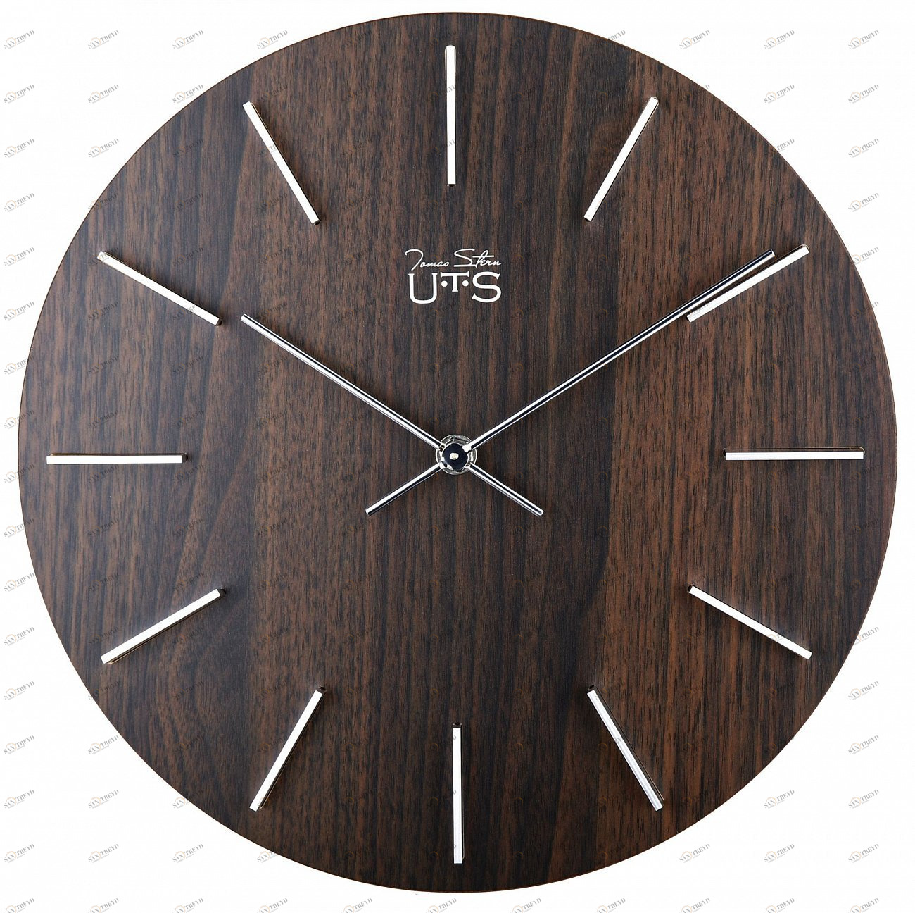 Часы настенные коричневые Tomas Stern 4033B TOMAS STERN ДИЗАЙНЕРСКИЕ 00-3872702 Коричневый 