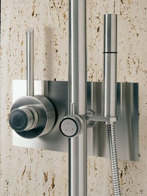 MGS Термостатическая душевая стойка из нержавеющей стали с ручным душем Contemporary sun-id-1363190 - Вид №2