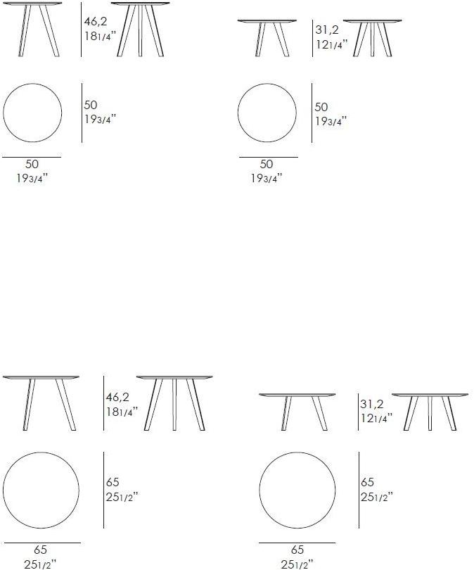 JESSE Круглый журнальный столик из мдф для гостиной sun-id-1505745 - Вид №6
