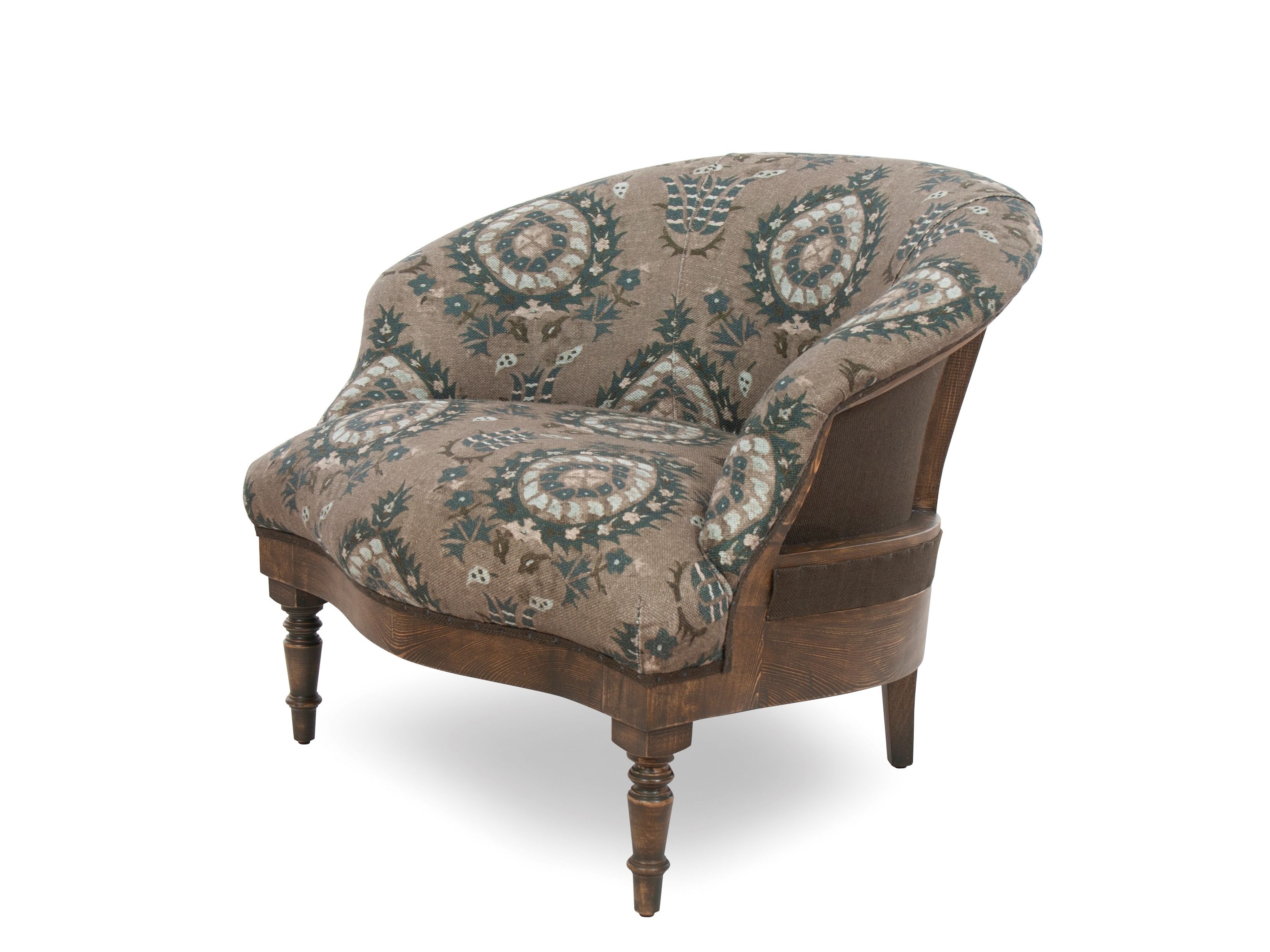 Бархатное кресло с подлокотниками CREARTE COLLECTIONS Хлопковая эссенция ARCH-00004832 - Вид №1