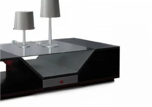 Tonino Lamborghini Casa Низкий прямоугольный кожаный журнальный столик Long beach