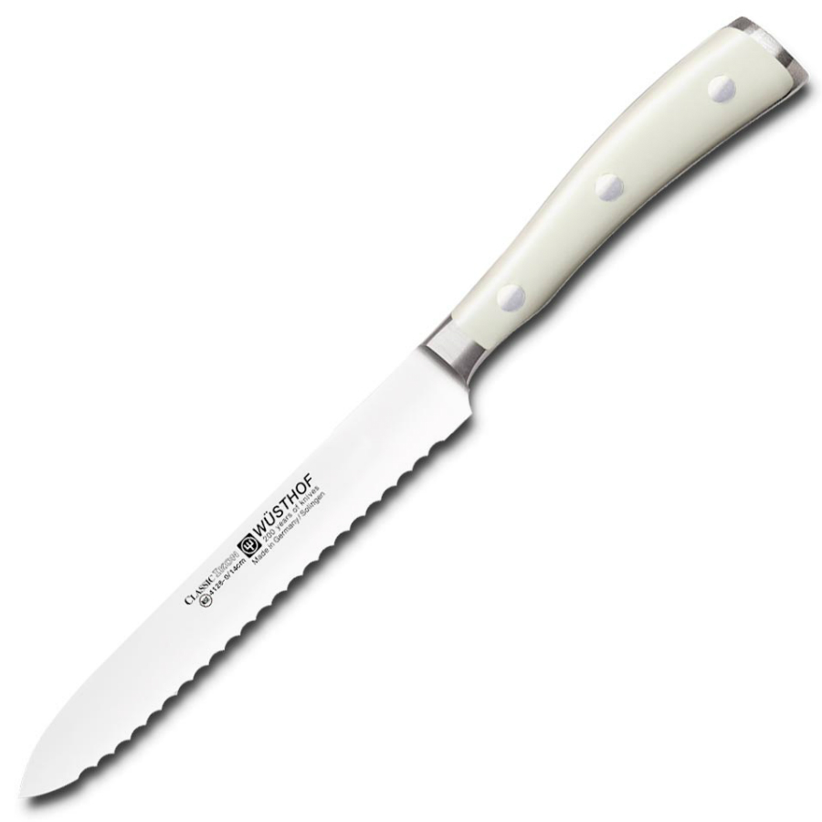 Набор кухонных ножей Ikon Cream White на деревянной подставке. 9 шт WUESTHOF W9874 - Вид №3