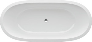 H2459710006151 Ванна, встраиваемая, с каркасом, материал Sentec, отверстие слива в центре LAUFEN PRO