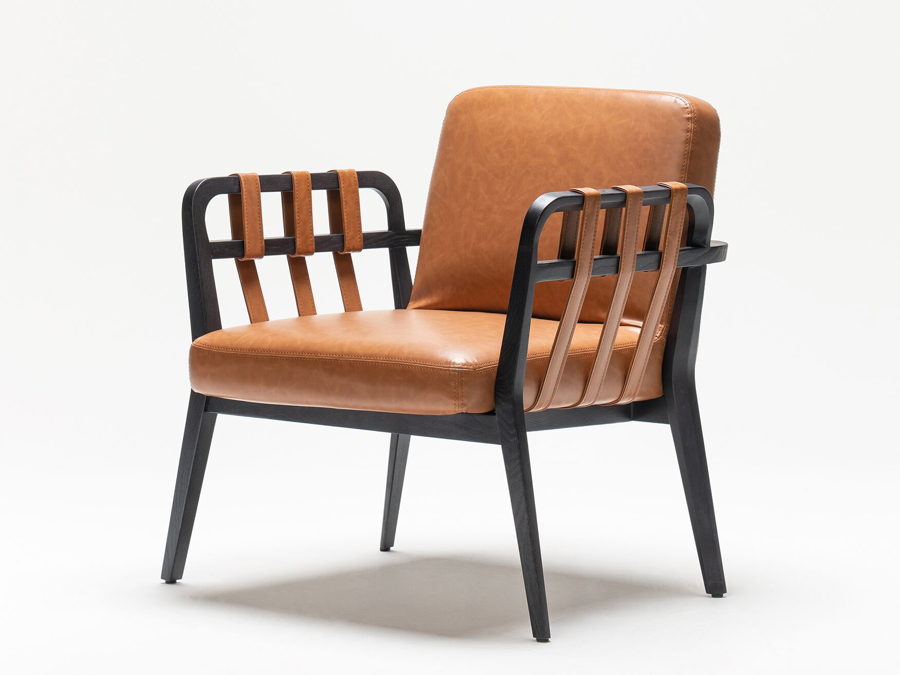 Кожаное кресло с подлокотниками Papell Design Eaton ARCH-00085677