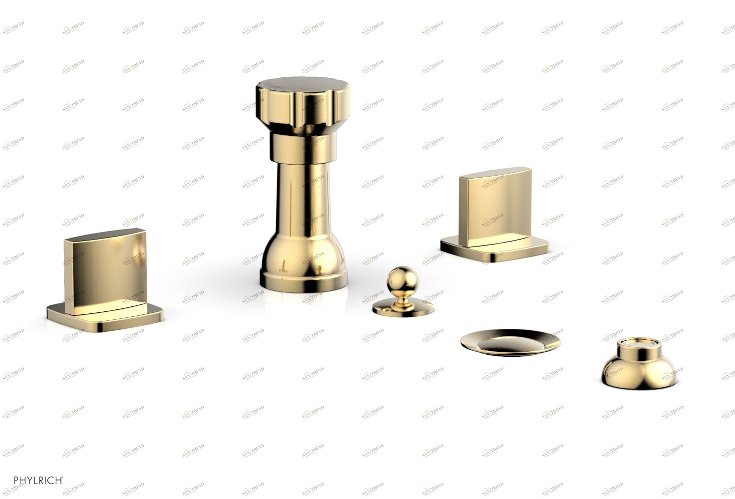 Смеситель для биде RADI Phylrich  181-60-026 Satin Brass 