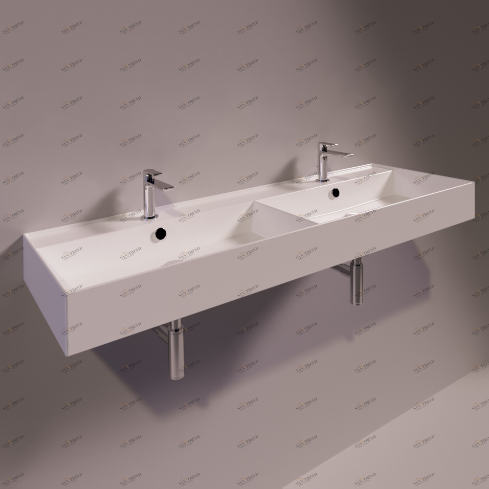 AG141DBIANCO Подвесная раковина настенная прямоугольная Simas Agile белая