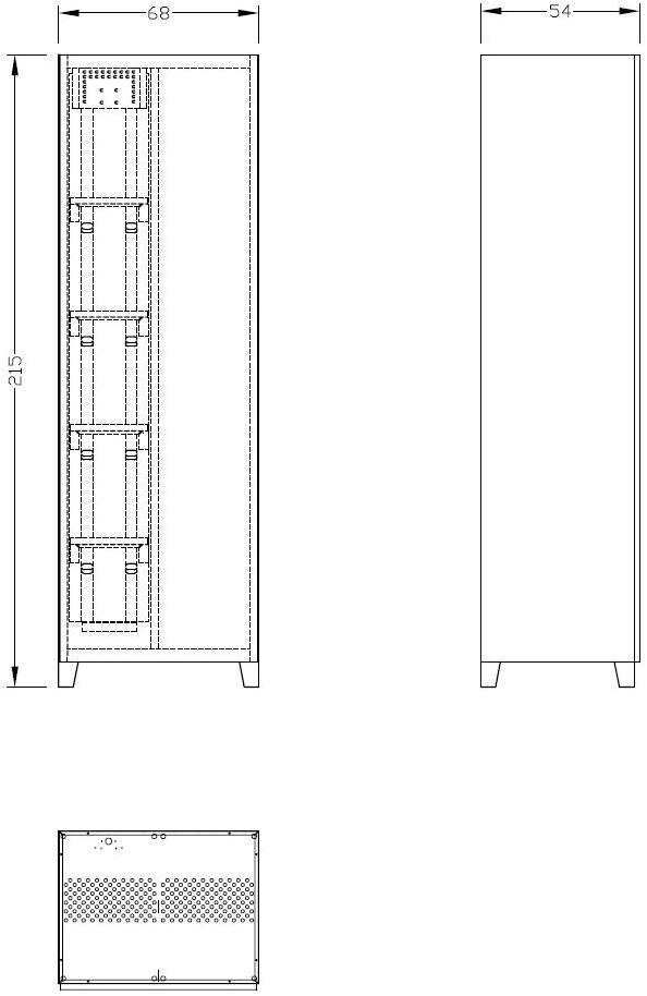Euroform W Металлический шкаф  4box 45-4  - Вид №1