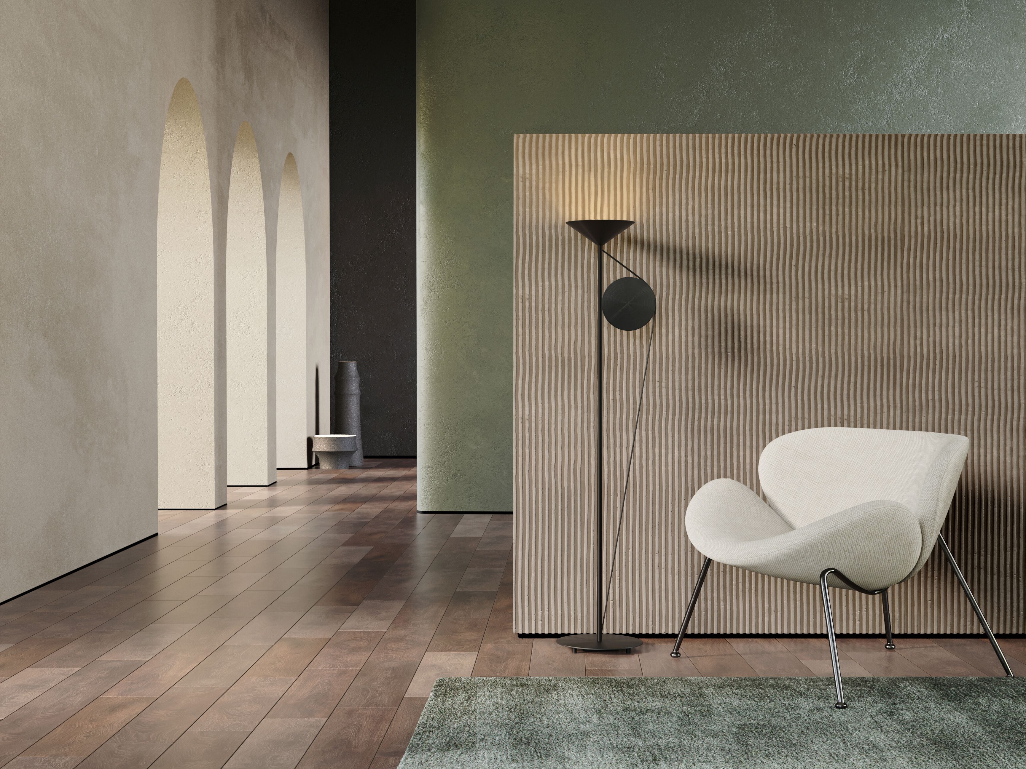 Латунь светодиодный торшер CVL Luminaires Cercle &amp ARCH-00075068 - Вид №2