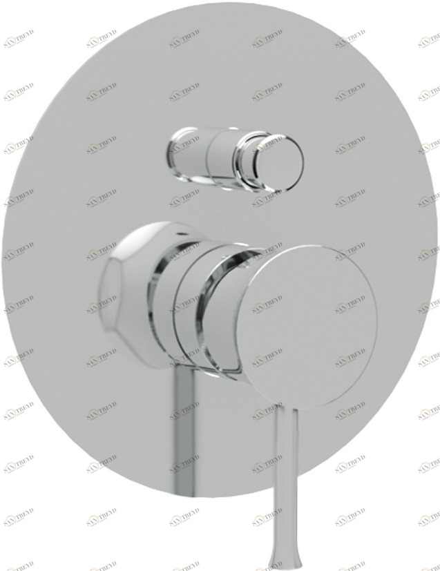 Встраиваемый однорычажный смеситель с переключателем Cezares POSITANO-VDIM-01