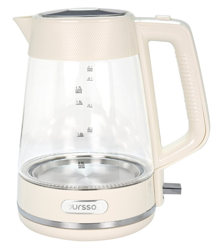 9081580 Электрочайник Oursson KE1747G/IV бежевый STDN-0136653