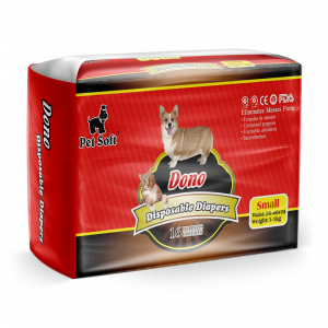 ПР0047519 Одноразовые впитывающие подгузники для животных PET DIAPER размер S, 16шт Dono