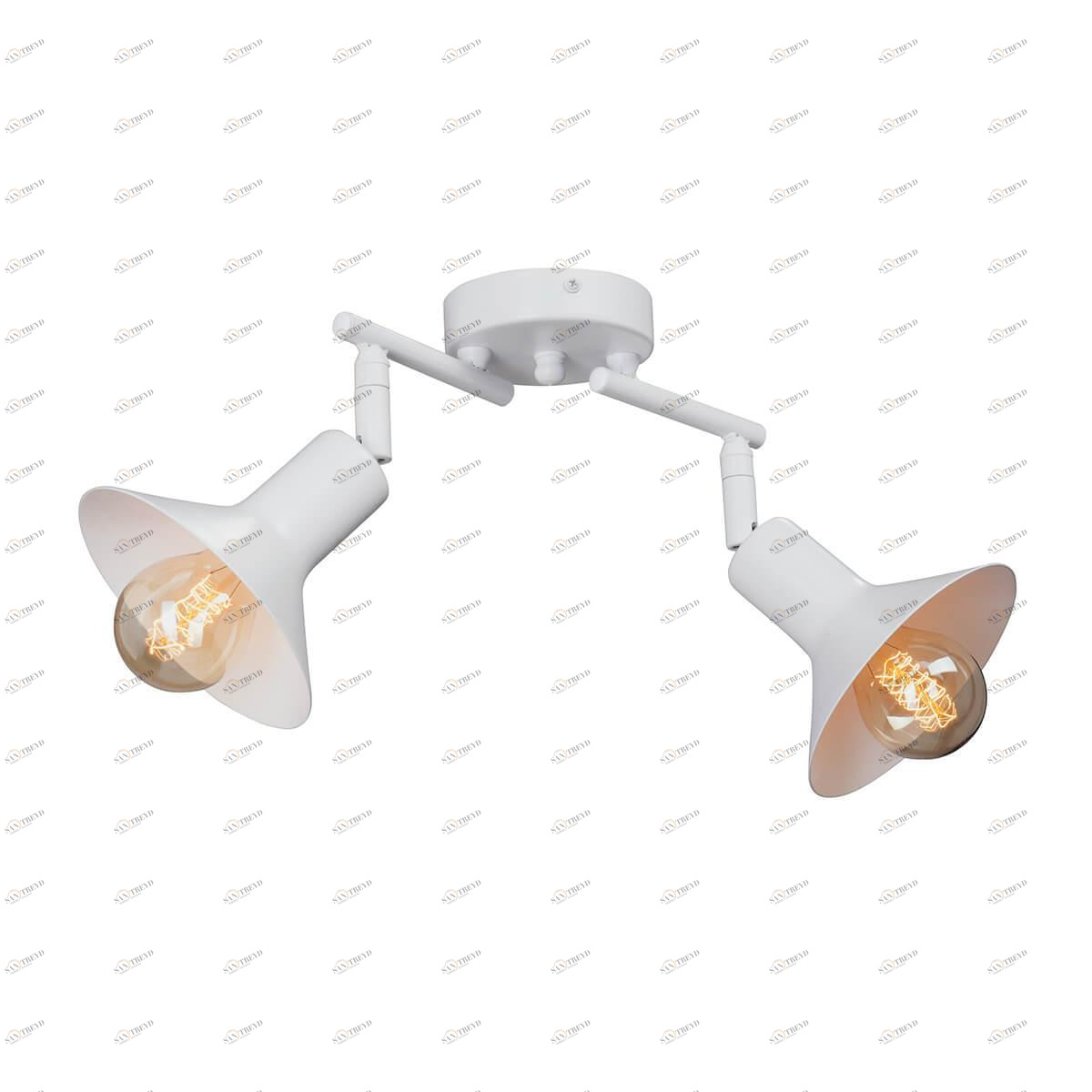 Спот потолочный с металлическими плафонами поворотный белый Vitaluce V4808-0/2PL VITALUCE  00-3926686 Белый 