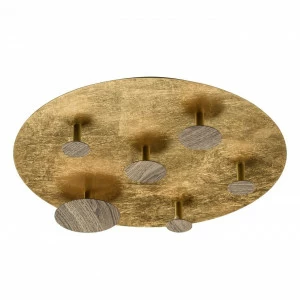 Потолочный светодиодный светильник De Markt Иланг 3 712011806 DE MARKT ИЛАНГ 3 202650 Золото