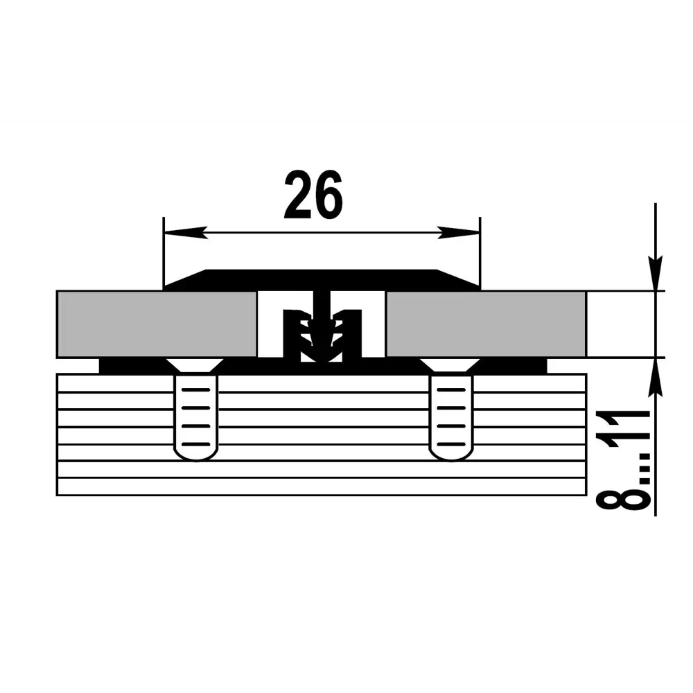 Порог Т-образный Floorexpert для бесшовных переходов пола 89133702 STLM-0078856 - Вид №5
