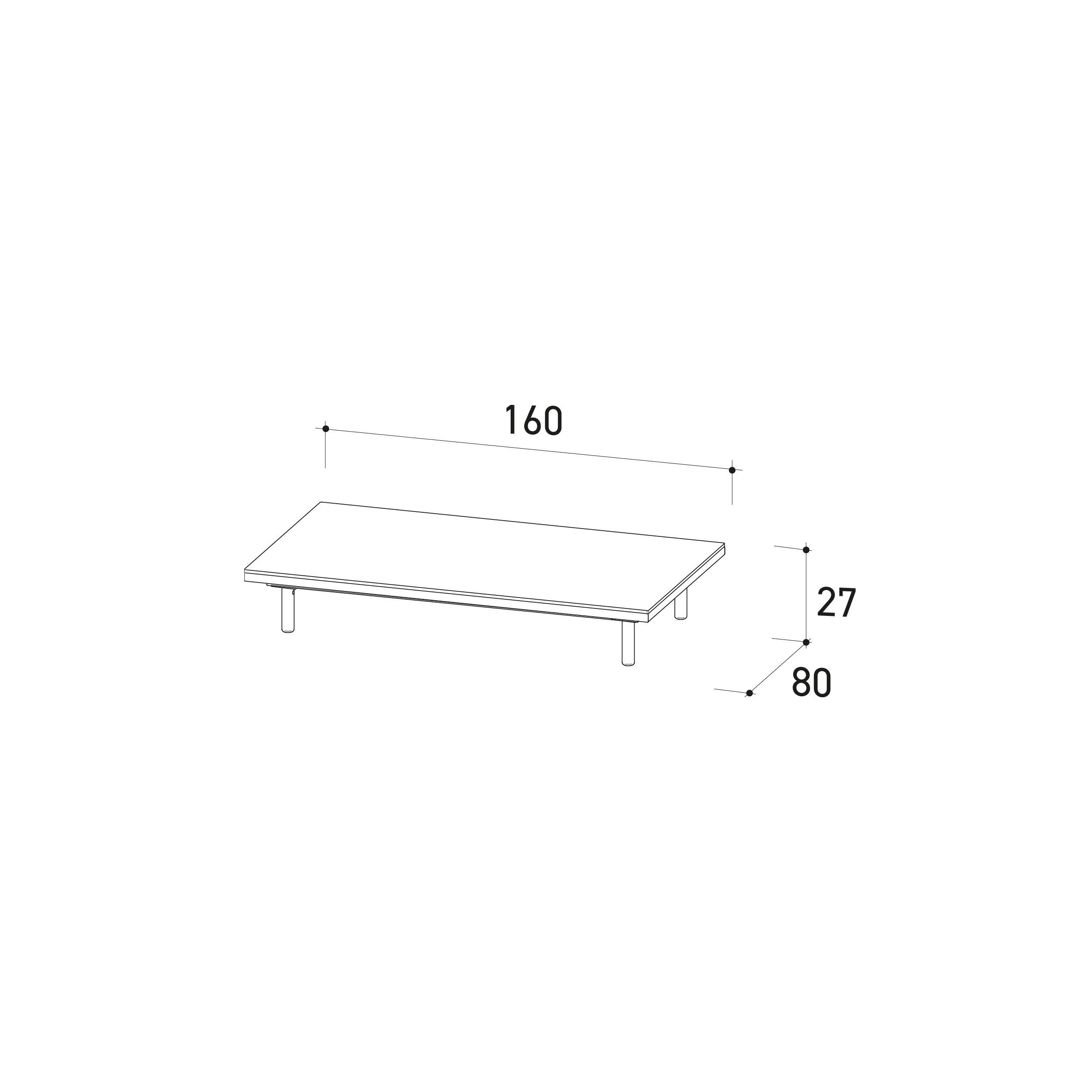 Низкий квадратный садовый стол в HPL Varaschin Эмма Кросс ARCH-00102578 - Вид №5