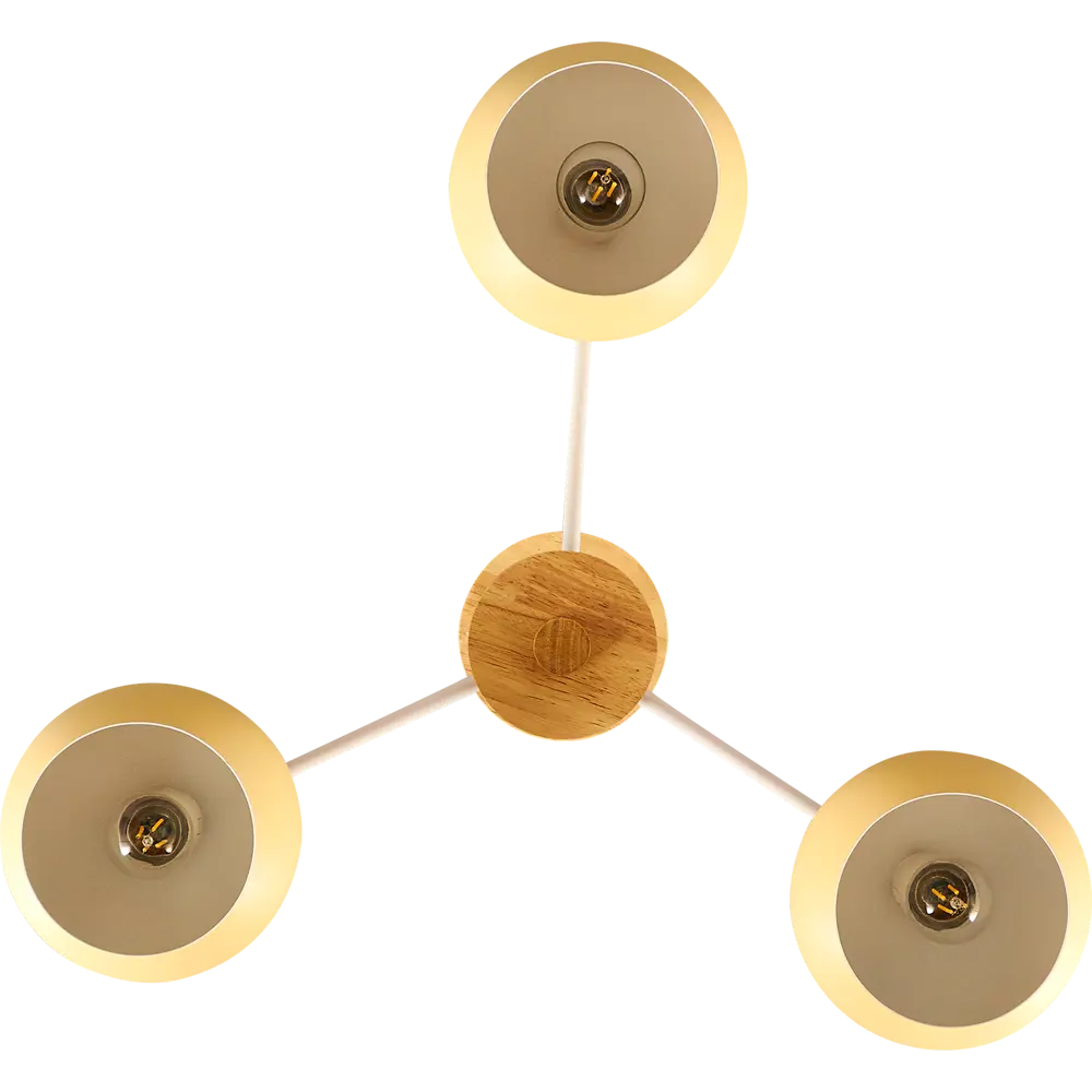 Люстра потолочная «Morila yellow», 3 лампы, 6 м², с диммером, цвет жёлтый LAMPLANDIA STLM-2145054 - Вид №1