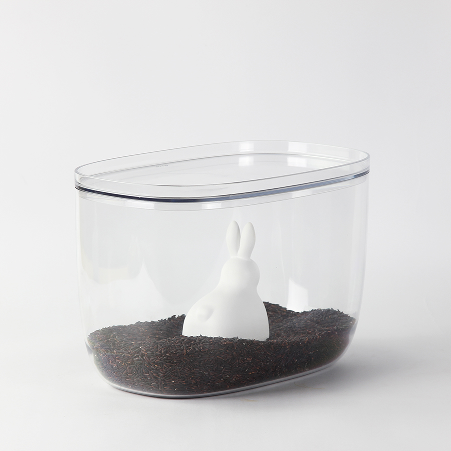 QL10323-CL-WH Контейнер с мерной ложкой bella bunny 7 л Qualy  - Вид №4