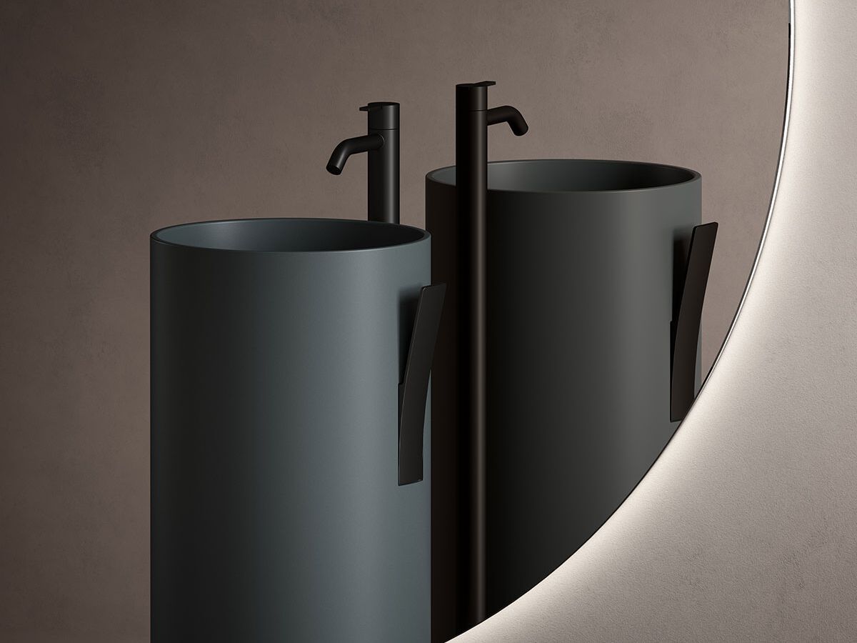 Круглое зеркало со встроенным освещением Inbani слой ARCH-00077462