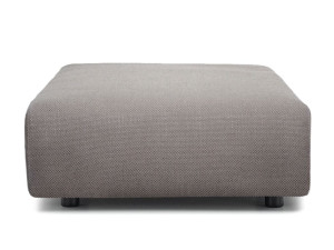 Съемный прямоугольный пуф из ткани