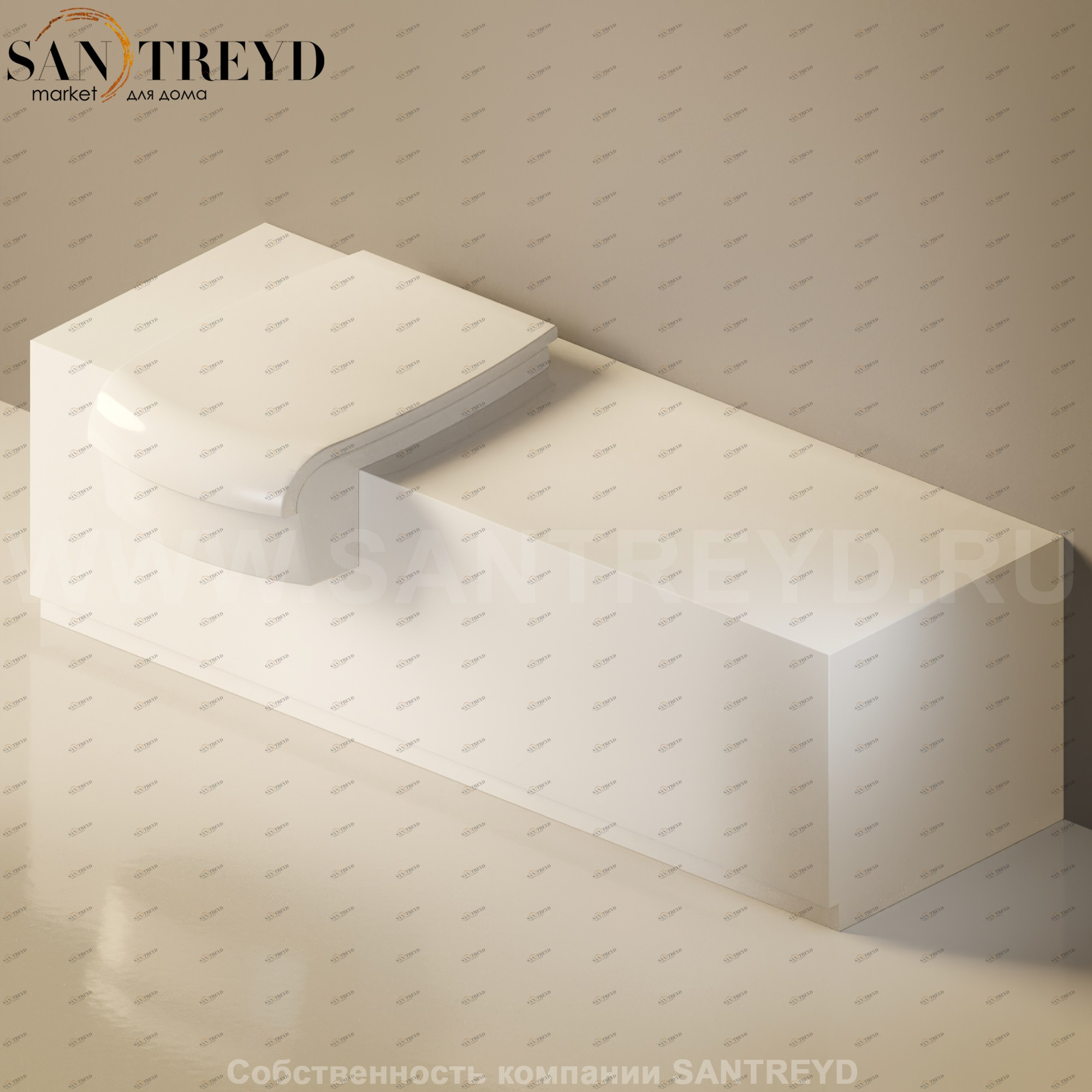 Flaminia UNA Консоль для унитаза или биде от 135 до 200 см белая UNA135WB.9016 Ceramica Flaminia UNA135WB9016