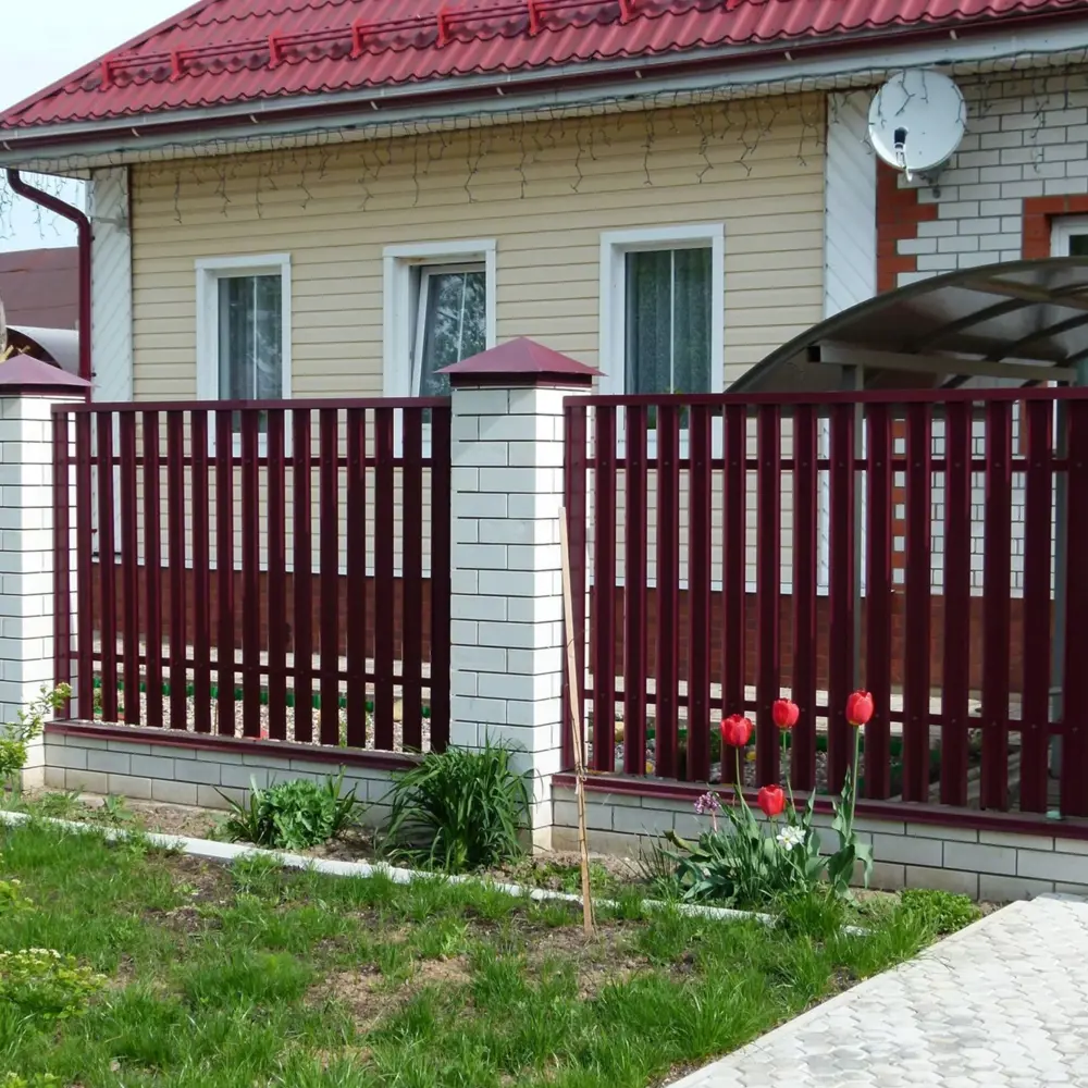 Штакетник-М 69мм 2 м красный 84169407 STLM-2030685 Santreyd  - Вид №4