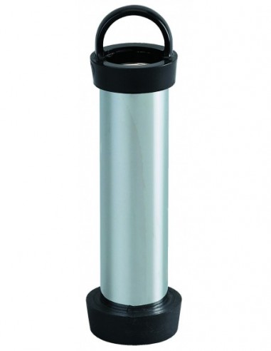 730300 000 00  Трубка с ручкой для перелива для раковины Д. 50 мм, гидрозатвор 120 мм, нержавеющая сталь Valentin Сталь  - Вид №1