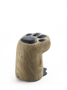 Кедровый стул с мягким сиденьем