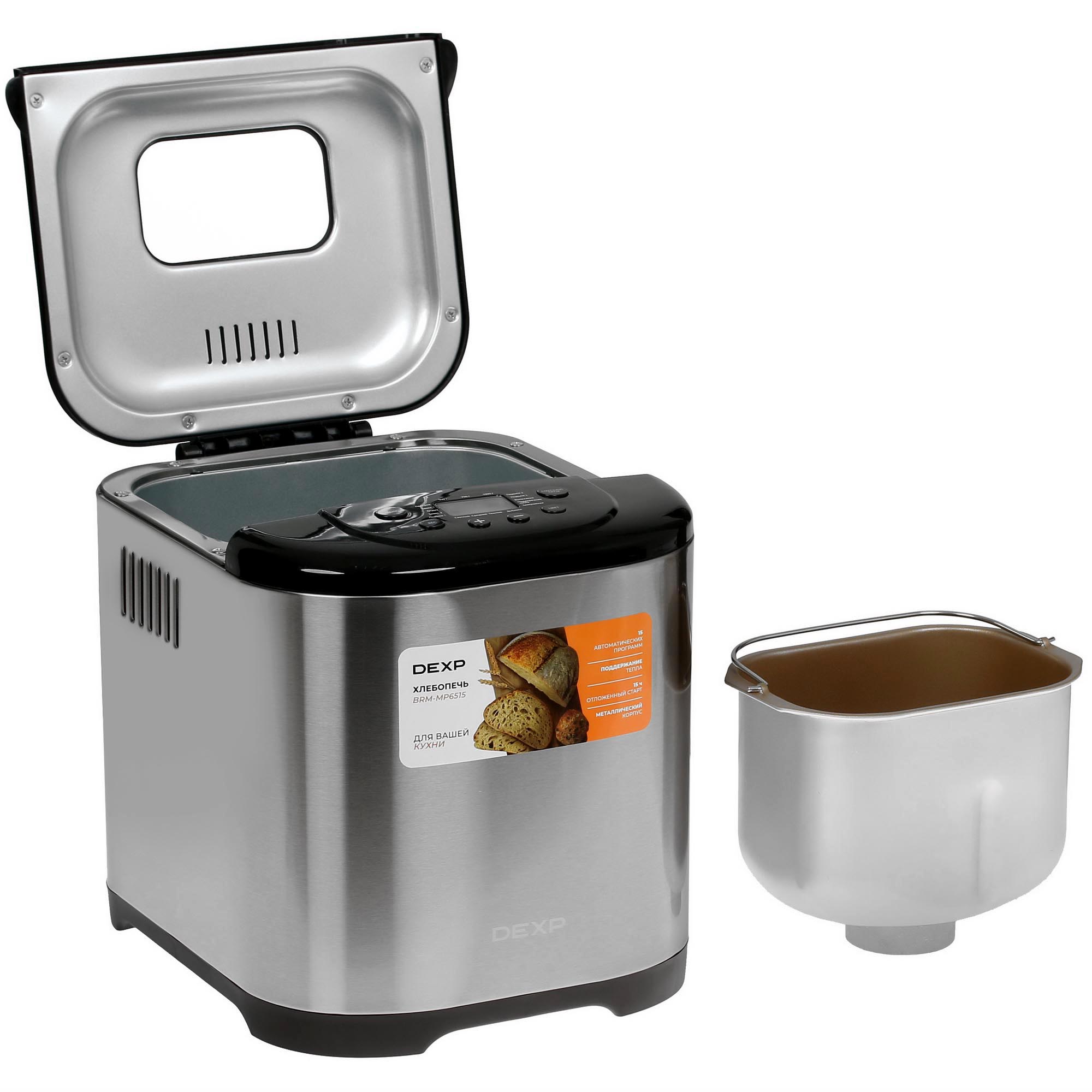9005290 Хлебопечь DEXP BRM-MP6515 серебристый STDN-0050827 - Вид №5