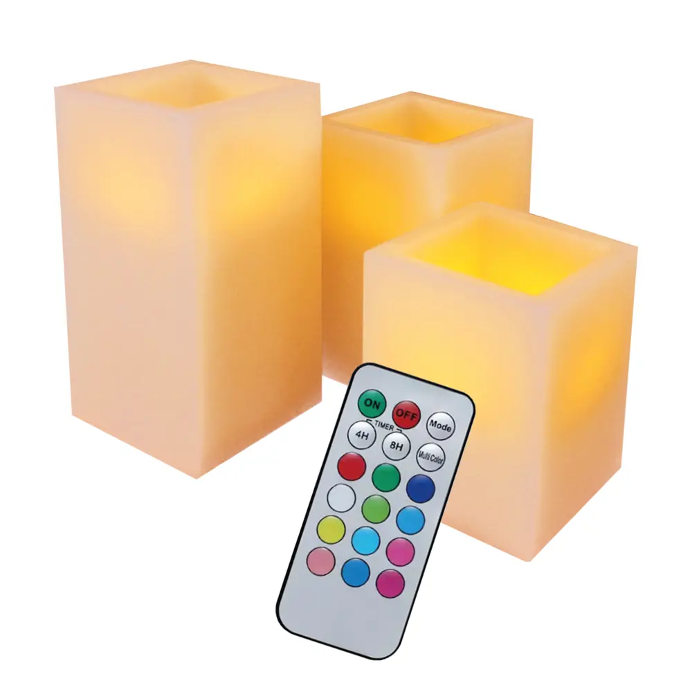 89378385 Набор свечей для дома 3 светодиода 7.5 см белый 3 шт. STLM-1352295 Santreyd  - Вид №1