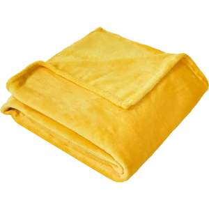 Плед Malica 150x200 см велсофт цвет желтый 87901845 STLM-2181204