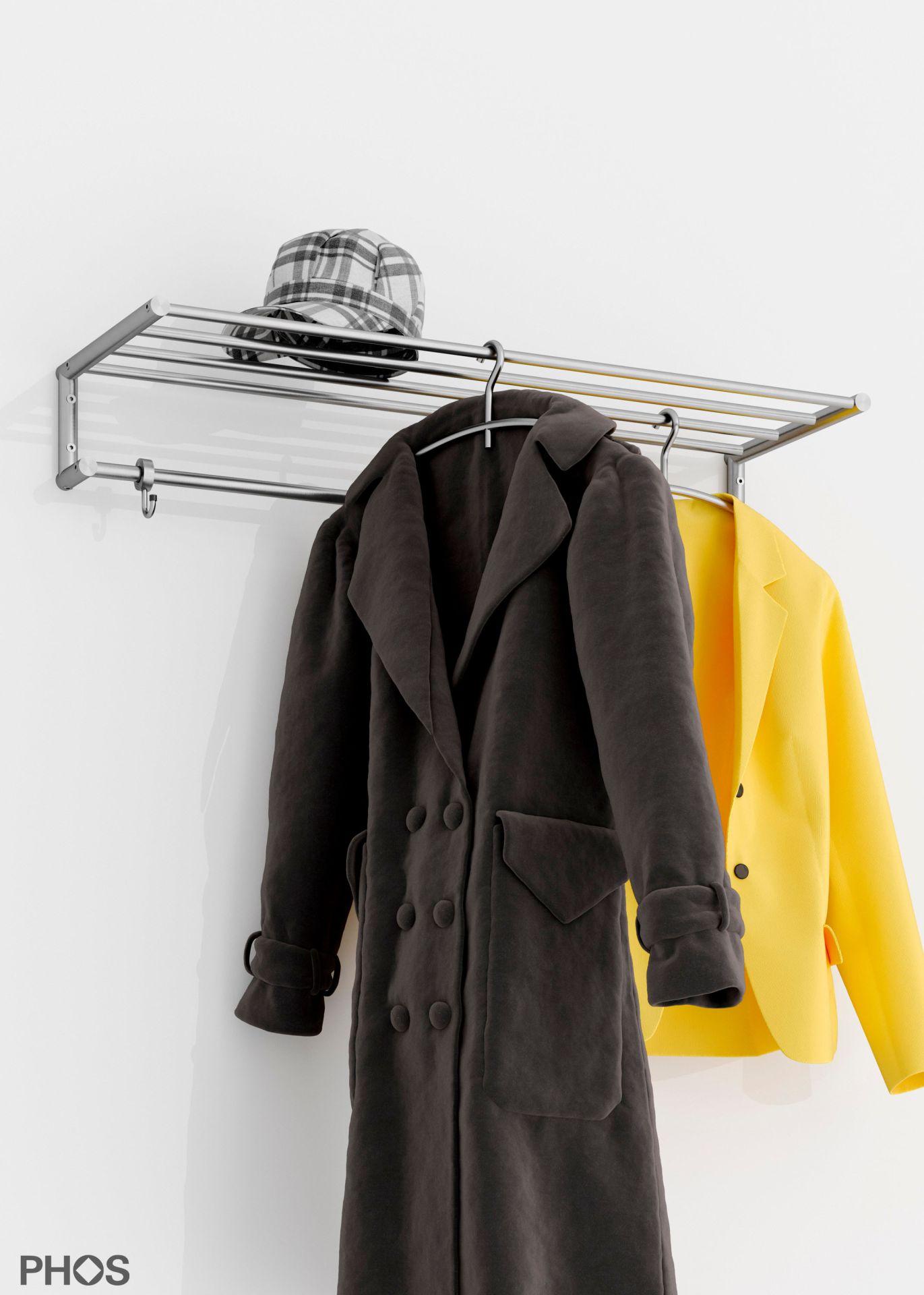 G18-1000 Навесной шкаф g18 с 5 платяными штангами - ширина 100 см PHOS  - Вид №1