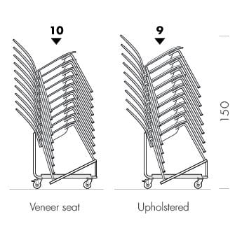 Штабелируемый стул из грецкого ореха Gazzda Book ARCH-00040212 - Вид №6