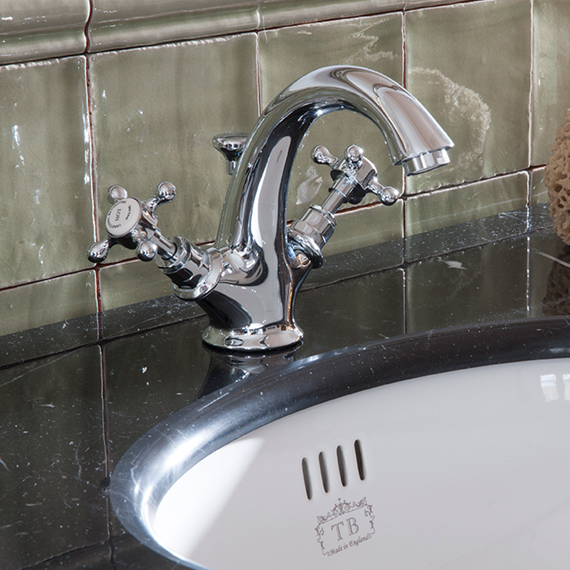 Traditional bathrooms ЛОНДОН однорычажный смеситель для умывальника HIGH Tb404.614.bn LONDON - Вид №6