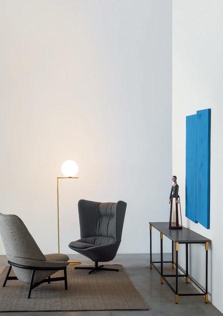 arflex Кресло Wing из кожи с 4-мя спицами и высокой спинкой Ladle sun-id-1374660 - Вид №5