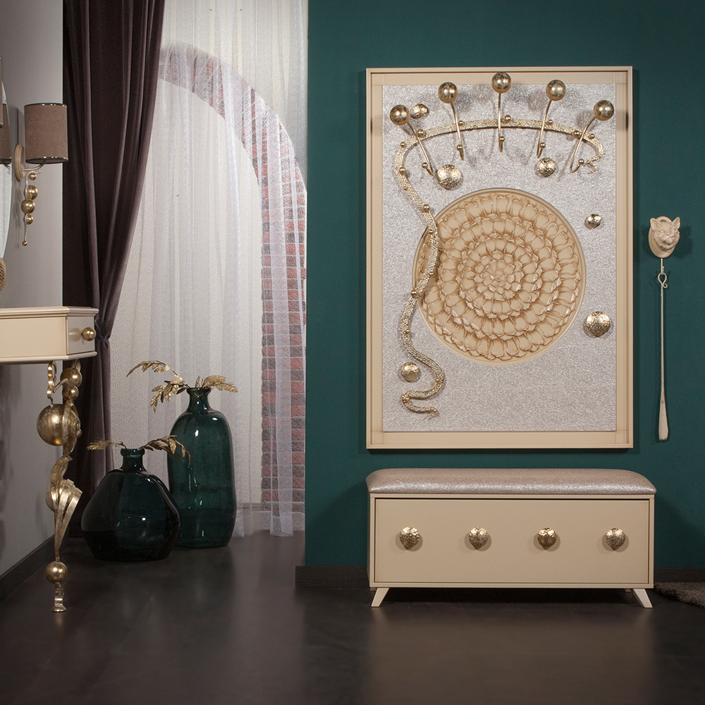 15007,14023 Настенная прихожая Heri 2 Айвори BOGACHO 4627155811112, 4627155811099 - Вид №1