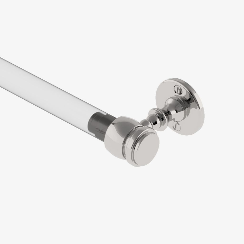 CRTB39 Стеклянный полотенцесушитель Crystal, 29 дюймов, с металлическими концами Waterworks - Вид №1