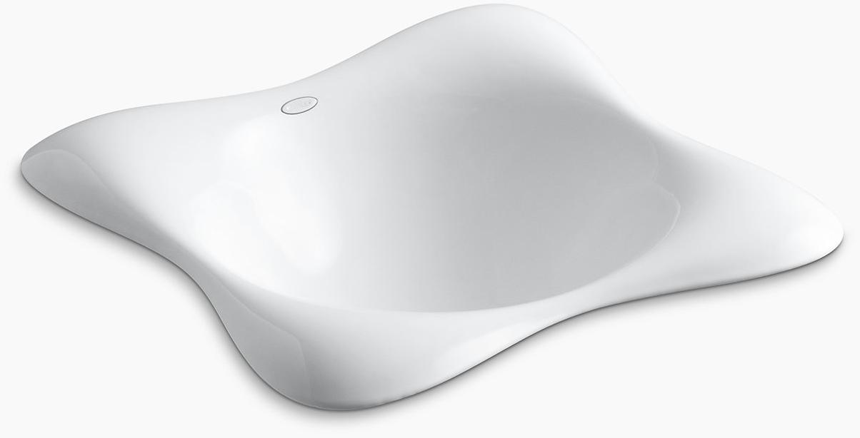 KOHLER Емкость для Dolce Vita, встраиваемая или настенная раковина для ванной комнаты с нижней стороной Iron Black K-2815-P5-KA  - Вид №1