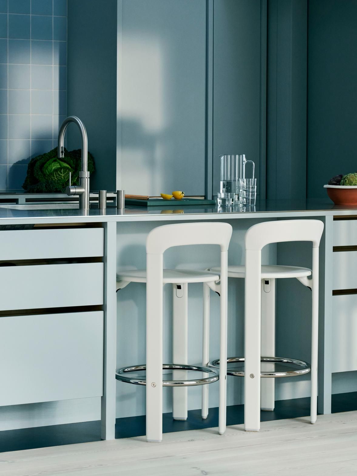 Высокий стул из бука с мягким сиденьем Hay Rey ARCH-00078935 - Вид №9