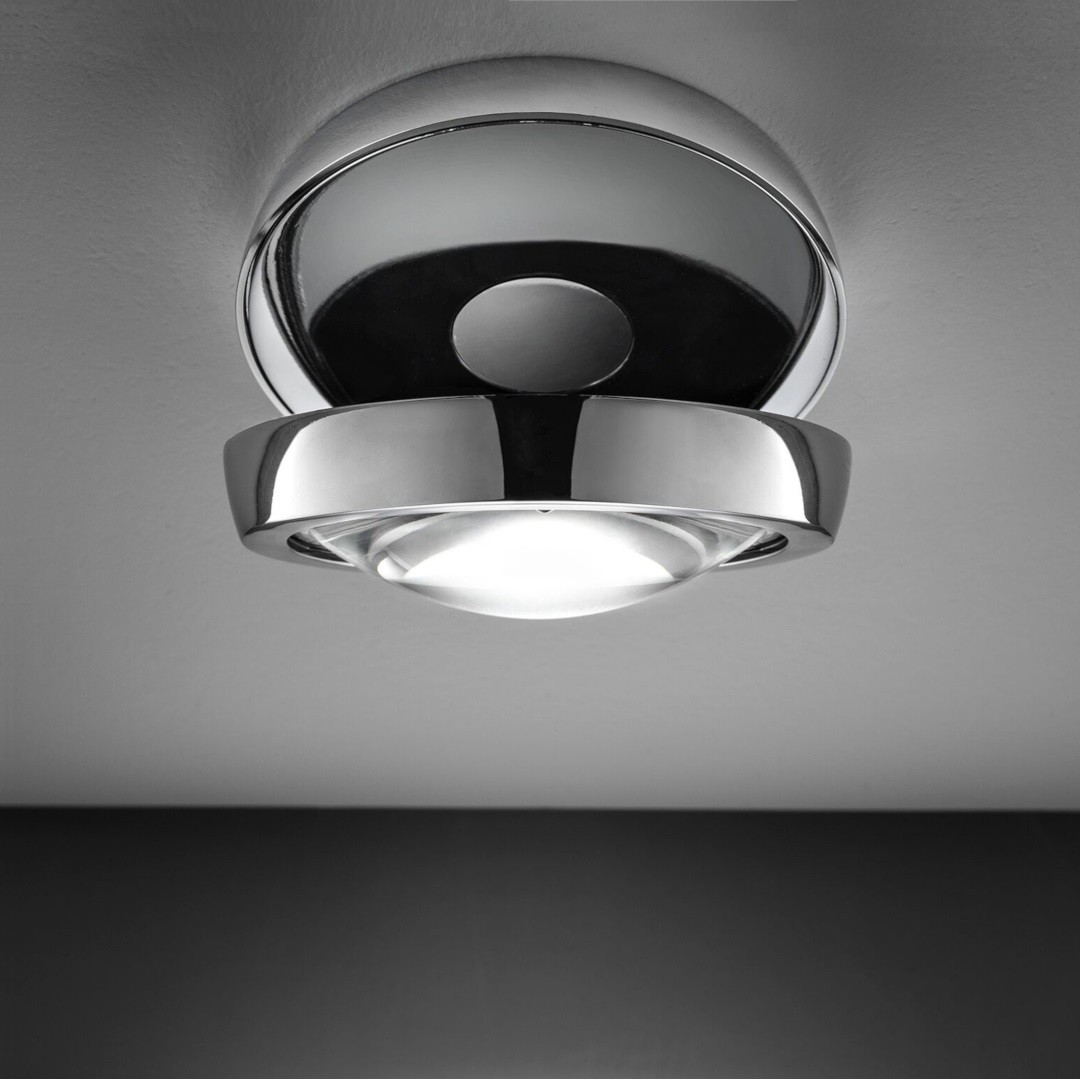 Studio Italia Design Nautilus PL3 165016 хром светильник потолочный линзованный 114465 - Вид №1