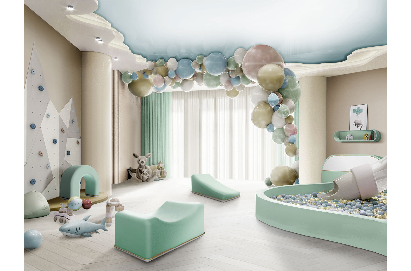 CIST701 Детские пуфики Пузыристый слайд Circu  - Вид №19