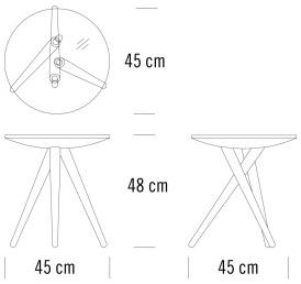 Thonet Сервисный столик из массива дерева 1025 sun-id-1450563 - Вид №10